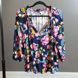 PXL Crown & Ivy Floral Multicolor Top
